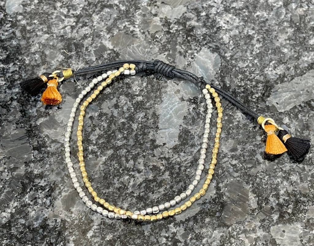 Metallic Tassel Bracelet