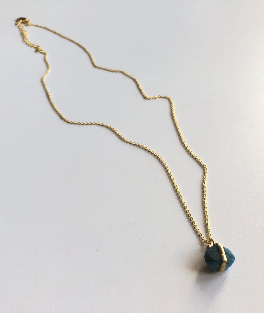Raw Stone Pendant Necklace
